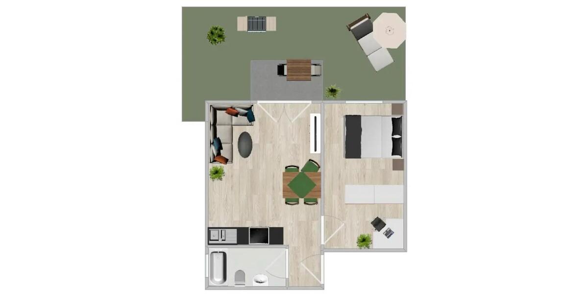 Etagenwohnung Weil der Stadt - 2 Zimmer, 45 m&sup2;, 890&euro; | Angebot:24846751