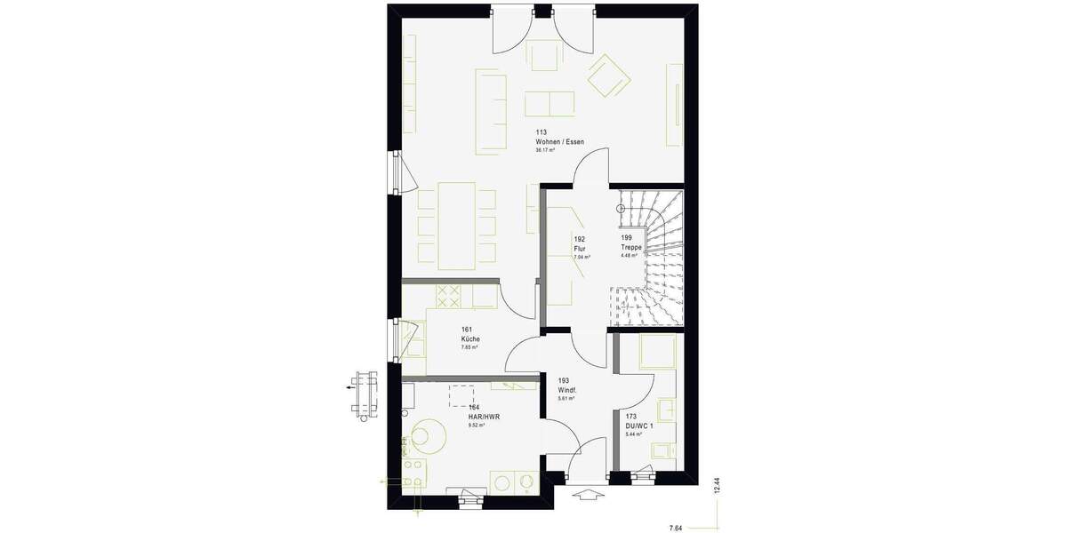 Doppelhaushälfte Neustetten Wolfenhausen - 4 Zimmer, 139 m&sup2;, 393.689&euro; | Angebot:25733686