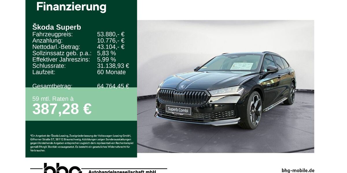 Skoda Superb 8.000 km 53.880 &euro; Tübingen 72072