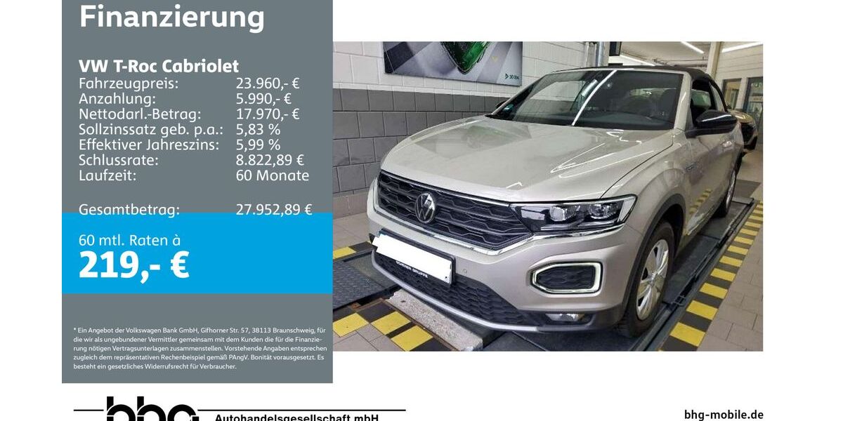 VW T-Roc 73.209 km 23.460 &euro; Mössingen 72116