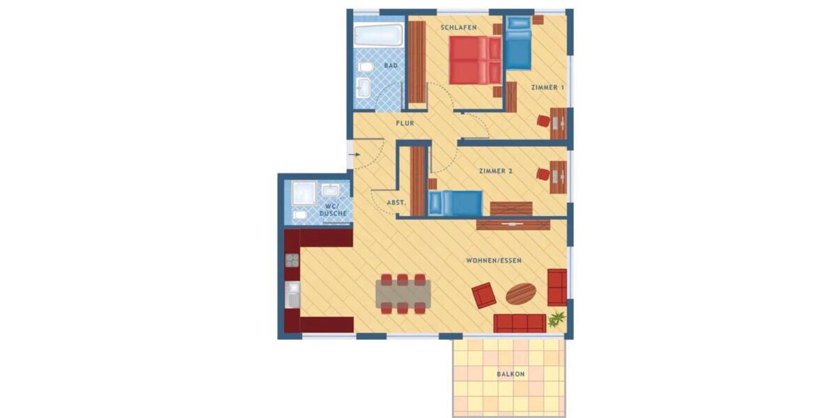 Etagenwohnung Deckenpfronn - 4 Zimmer, 93 m&sup2;, 530.000&euro; | Angebot:26036072