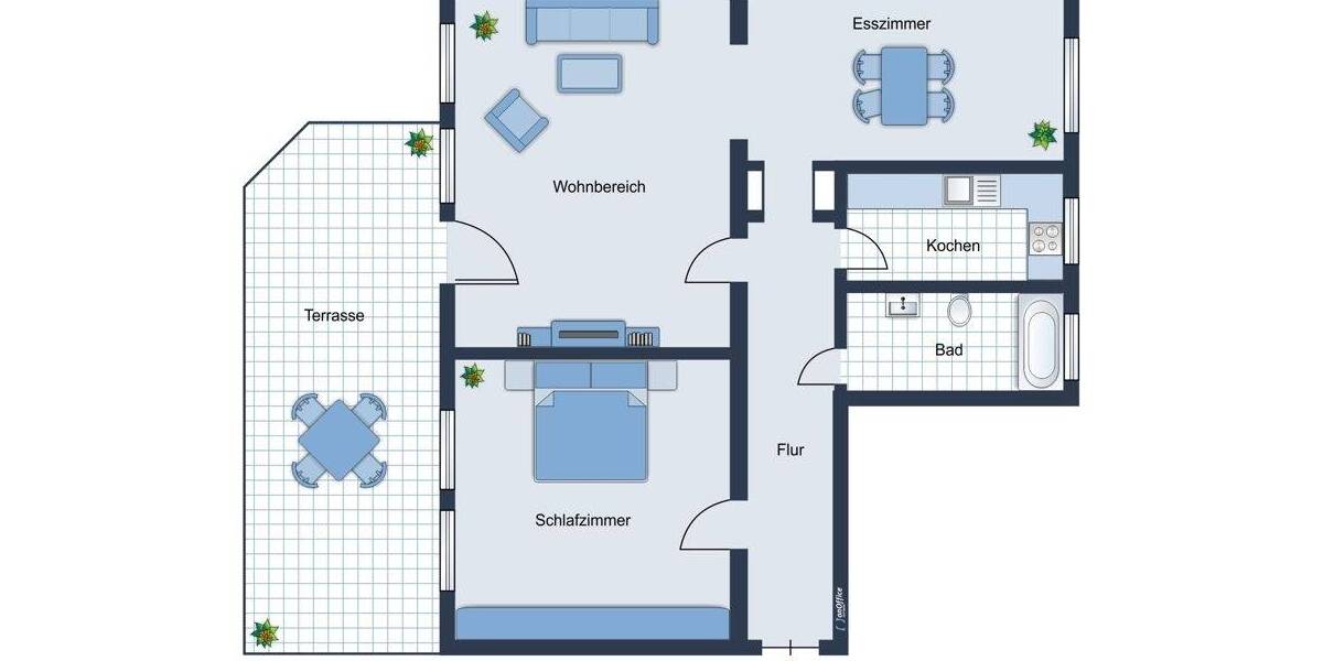 Etagenwohnung Stuttgart / Heslach Süd - 3 Zimmer, 83 m&sup2;, 299.000&euro; | Angebot:25768820