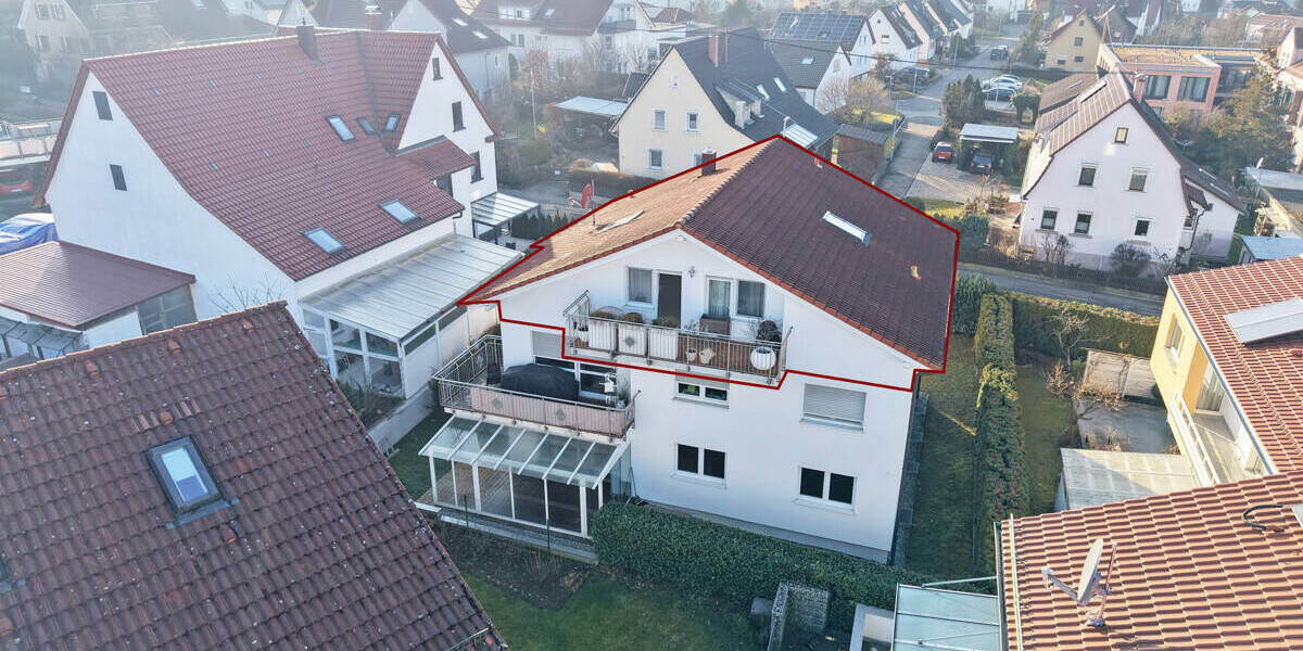 Etagenwohnung Reutlingen Rommelsbach - 3 Zimmer, 78 m&sup2;, 316.000&euro; | Angebot:26247706