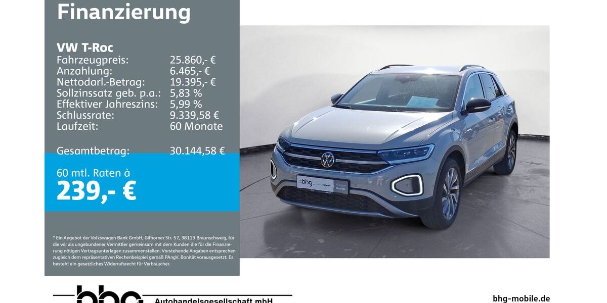 VW T-Roc 36.734 km 25.860 &euro; Mössingen 72116