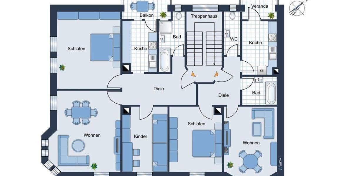 Etagenwohnung Stuttgart Stuttgart-Süd Süd - 5 Zimmer, 147 m&sup2;, 695.000&euro; | Angebot:25662814