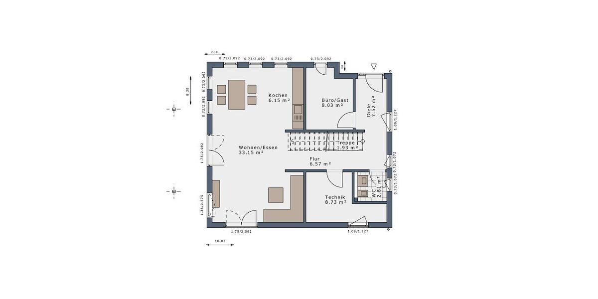 Einfamilienhaus Starzach - 5 Zimmer, 140 m&sup2;, 1.780&euro; | Angebot:25961727