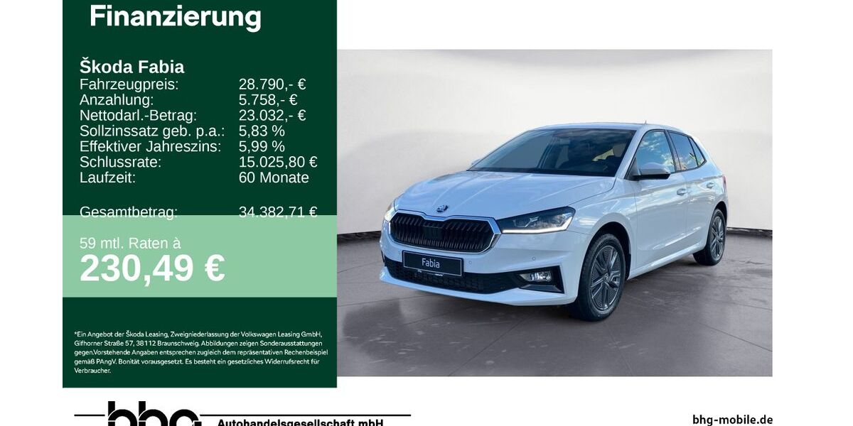 Skoda Fabia 2.122 km 28.790 &euro; Tübingen 72072