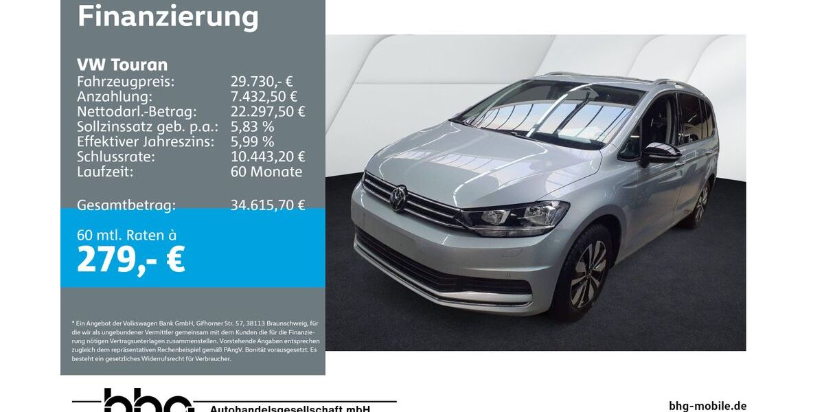 VW Touran 19.933 km 29.730 &euro; Mössingen 72116