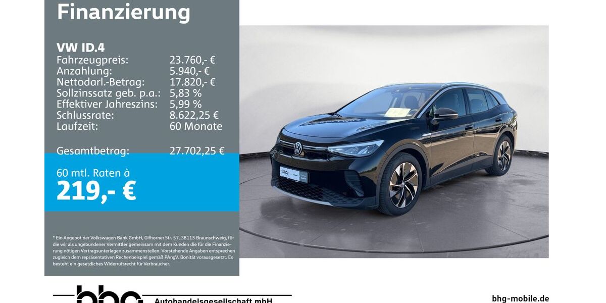 VW ID.4 53.712 km 23.290 &euro; Mössingen 72116
