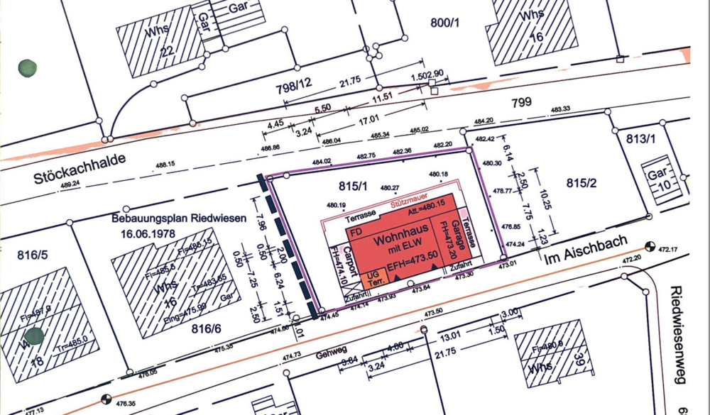 Baugrundstück für Ein- oder Zweifamilienhaus in Nagold-Pfrondorf - Grundstück Nagold | Angebot:24676877