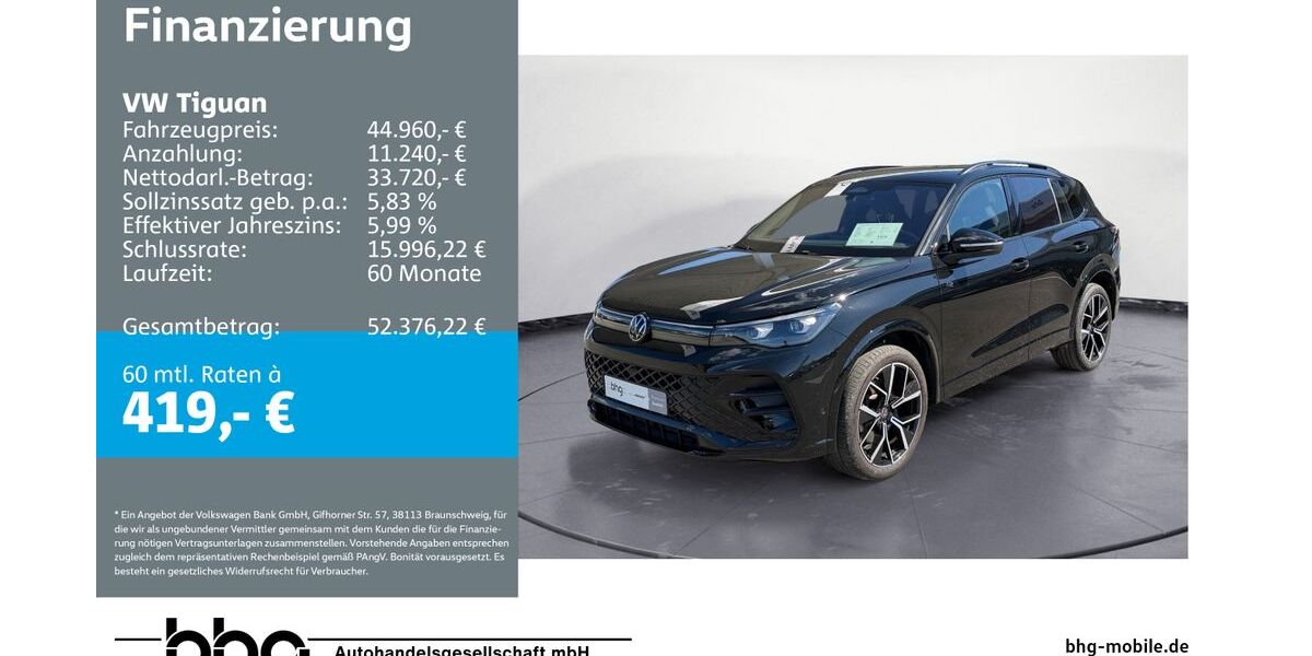 VW Tiguan 20.667 km 44.960 &euro; Mössingen 72116