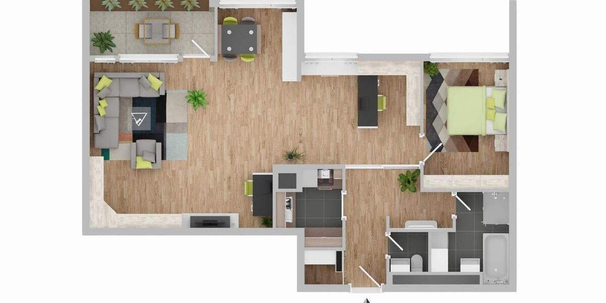 Etagenwohnung Filderstadt / Bonlanden Bonlanden - 2 Zimmer, 89 m&sup2;, 229.000&euro; | Angebot:25685452