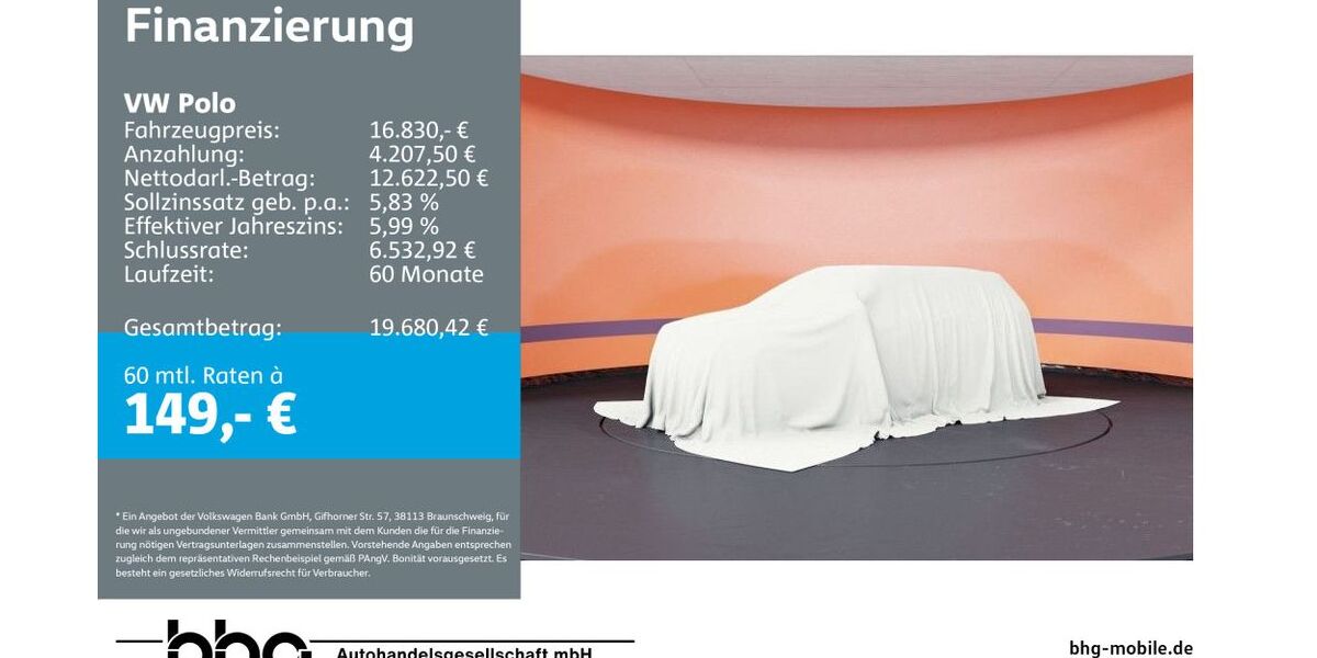 VW Polo 40.165 km 16.830 &euro; Tübingen 72072