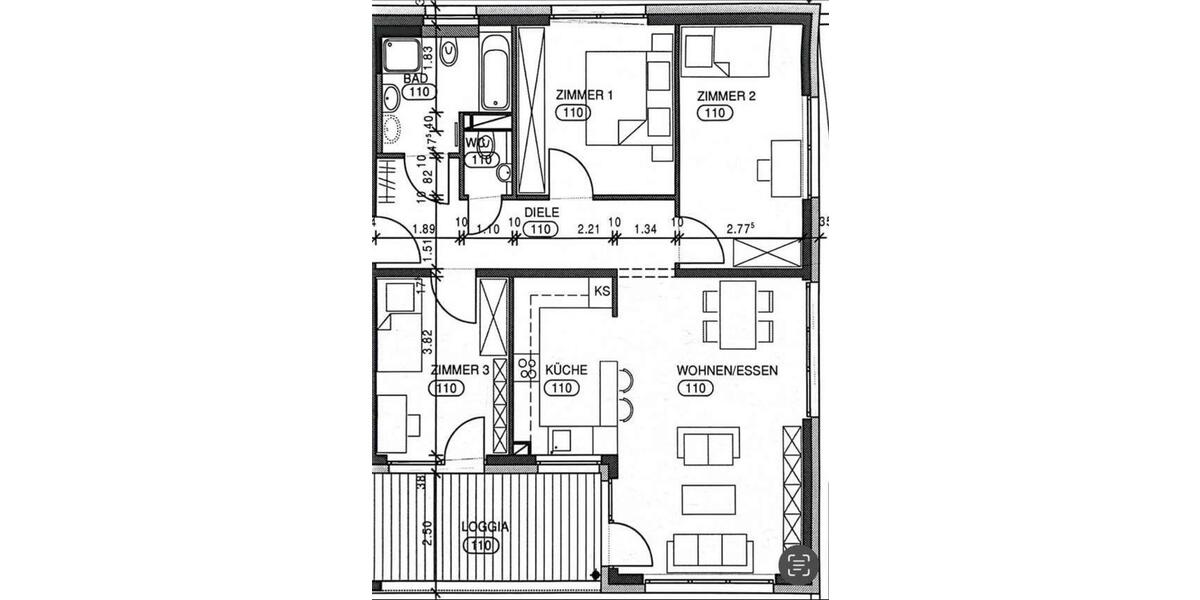 Etagenwohnung Ostfildern - 4 Zimmer, 100 m&sup2;, 595.000&euro; | Angebot:26891296