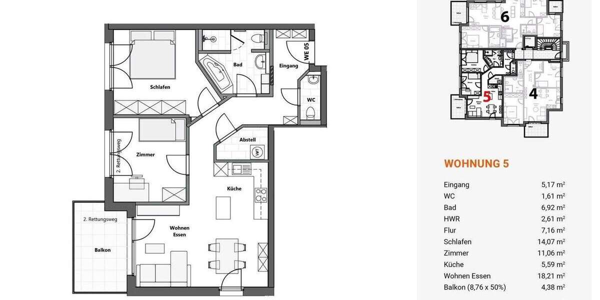 Etagenwohnung Schönaich - 3 Zimmer, 76 m&sup2;, 464.000&euro; | Angebot:25662760
