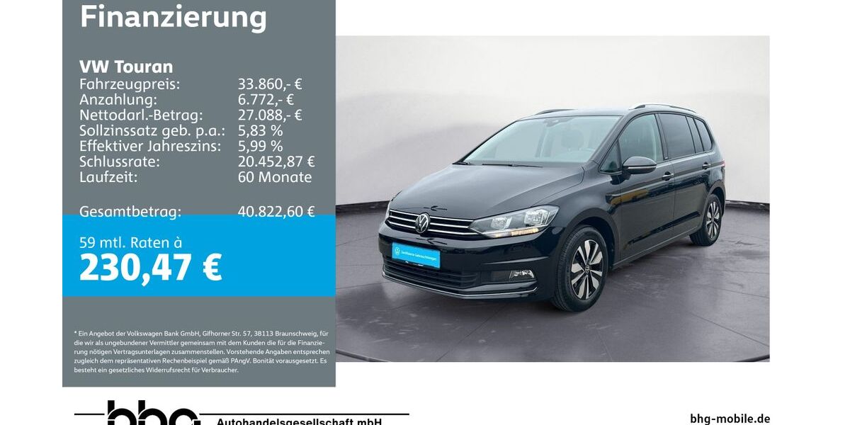 VW Touran 16.900 km 33.860 &euro; Metzingen 72555