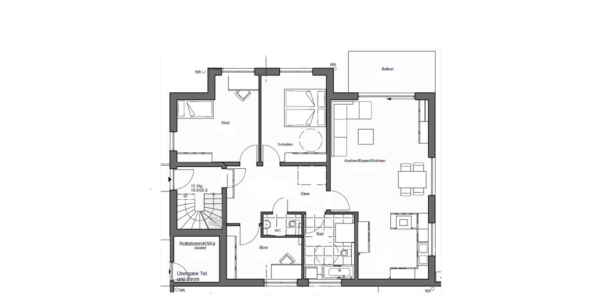 Erdgeschoßwohnung Dettenhausen - 4 Zimmer, 120 m&sup2;, 1.950&euro; | Angebot:25838287