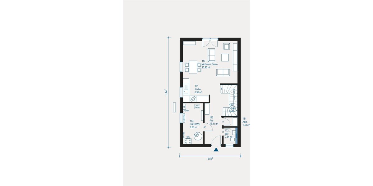 ? Traumlage zum Zugreifen! DHH mit Keller am Feldrand inkl. Bauplatz, Küche & Garage! - Doppelhaushälfte Holzgerlingen | Angebot:27475603