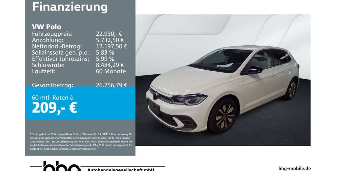VW Polo 25.862 km 22.930 &euro; Mössingen 72116