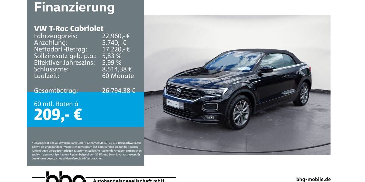 VW T-Roc 41.490 km 22.960 &euro; Reutlingen 72770