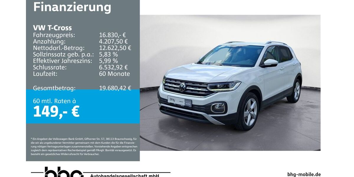 VW T-Cross 58.740 km 16.460 &euro; Reutlingen 72770