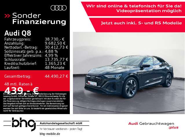 Audi Q8 73.269 km 38.730 &euro; Reutlingen 72760