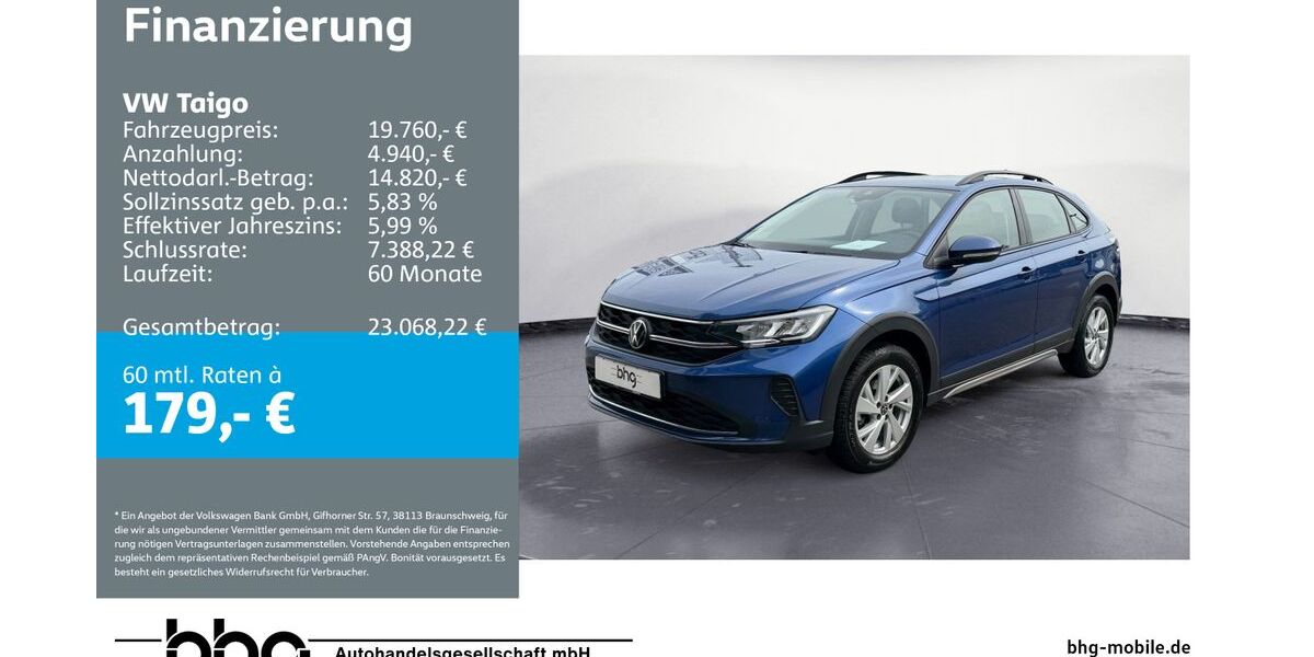 VW Taigo 41.027 km 18.960 &euro; Mössingen 72116