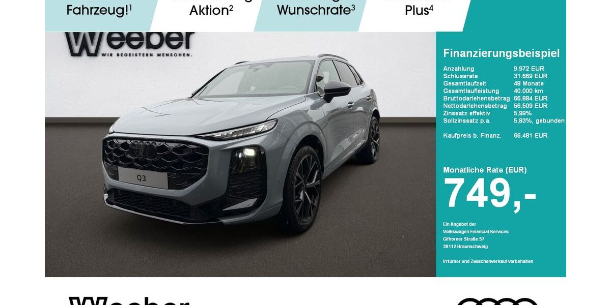 Audi Q3 3.500 km 66.481 &euro; Weil der Stadt 71263