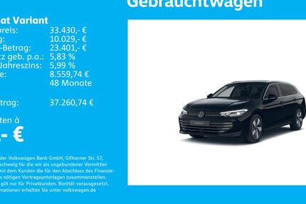 VW Passat Variant 11.747 km 33.430 &euro; Stuttgart-Wangen 70188