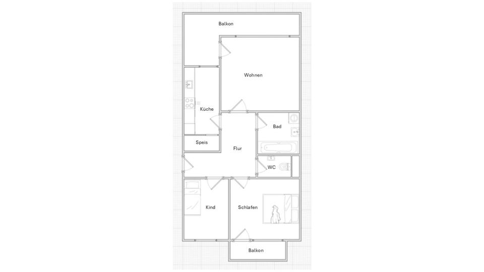 Etagenwohnung Rohrdorf - 3.5 Zimmer, 68 m&sup2;, 185.000&euro; | Angebot:23715555