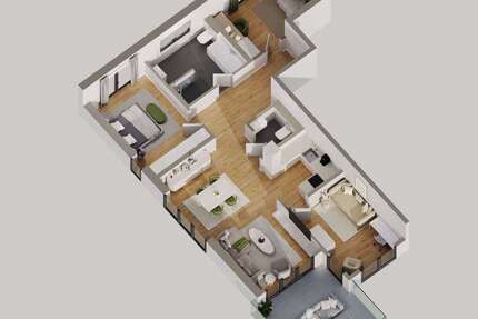 Wohnung Hechingen - 4 Zimmer, 102 m&sup2;, 1.275&euro; | Angebot:26985900