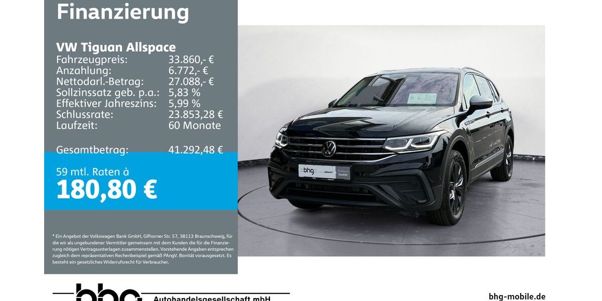VW Tiguan Allspace 20.305 km 32.990 &euro; Metzingen 72555