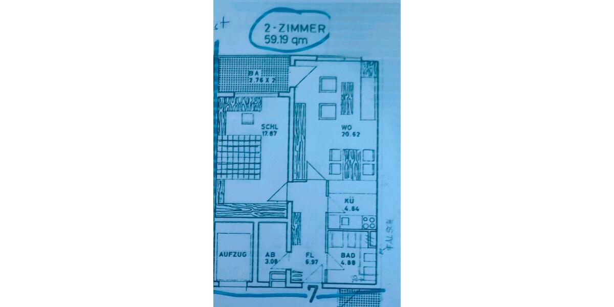 Etagenwohnung Reutlingen Sondelfingen - 2 Zimmer, 59 m&sup2;, 205.000&euro; | Angebot:26416702