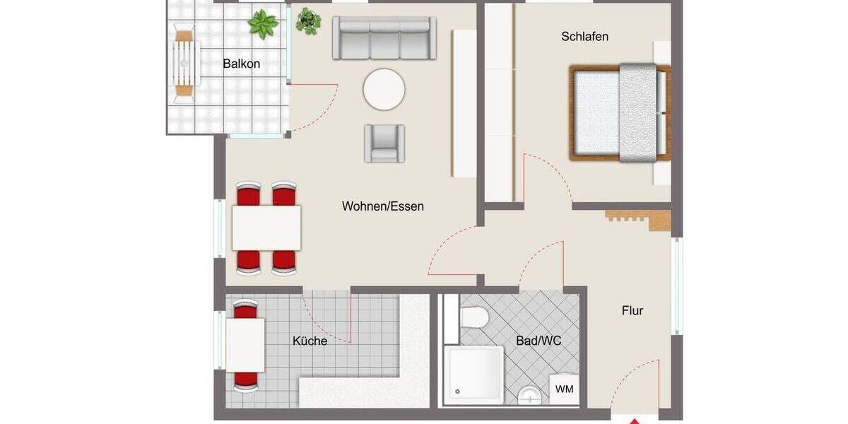 Etagenwohnung Hechingen - 2 Zimmer, 69 m&sup2;, 241.500&euro; | Angebot:25958841