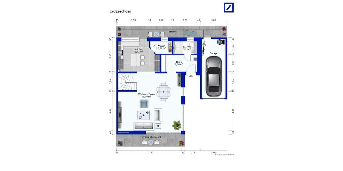 Doppelhaushälfte Ostelsheim - 5 Zimmer, 172 m&sup2;, 697.000&euro; | Angebot:25686346