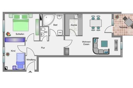 Wohnung Jettingen - 3 Zimmer, 74 m&sup2;, 325.000&euro; | Angebot:27043078