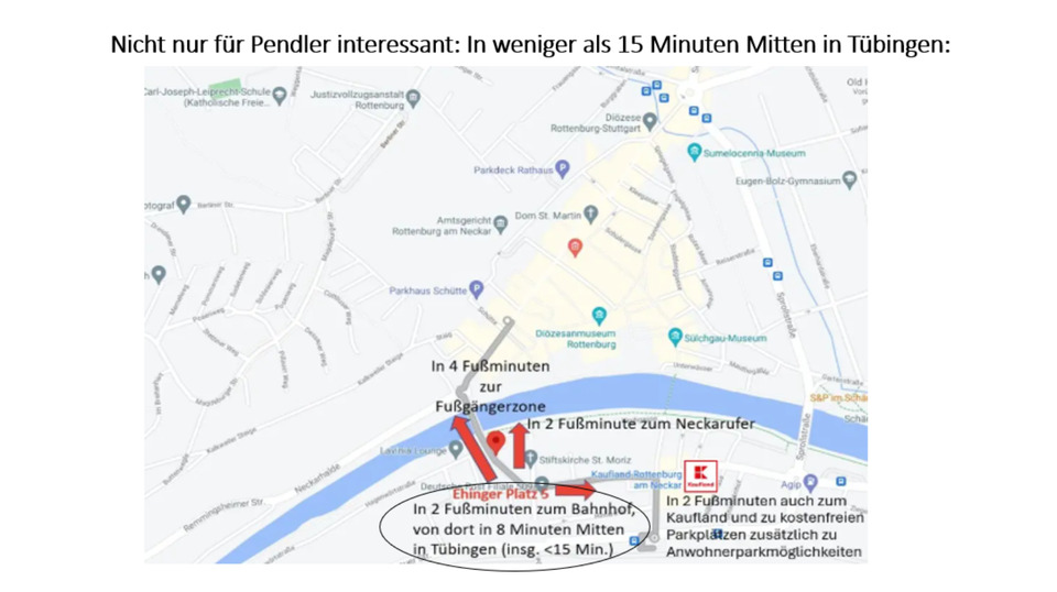 Maisonettenwohnung Rottenburg am Neckar - 2 Zimmer, 75 m&sup2;, 289.000&euro; | Angebot:25415568