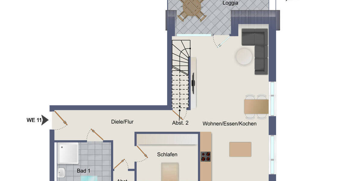 Etagenwohnung Herrenberg / Gültstein Gültstein - 4 Zimmer, 108 m&sup2;, 664.900&euro; | Angebot:25692106