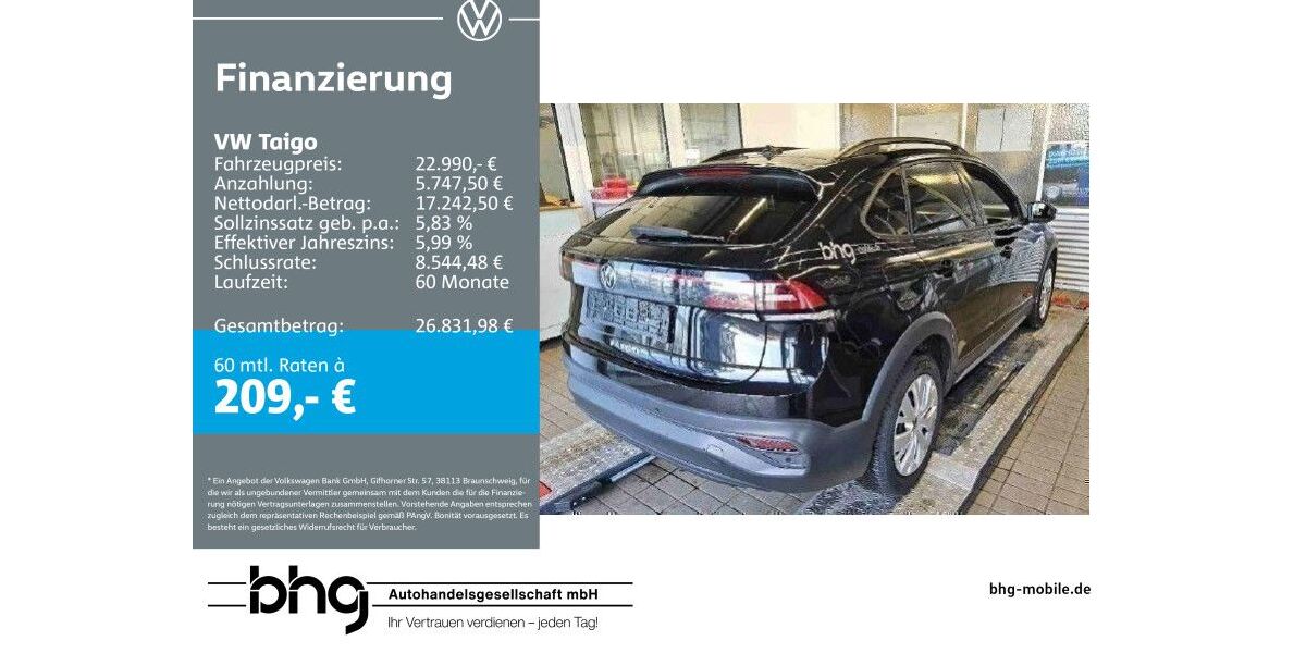 VW Taigo 35.000 km 21.890 &euro; Mössingen 72116