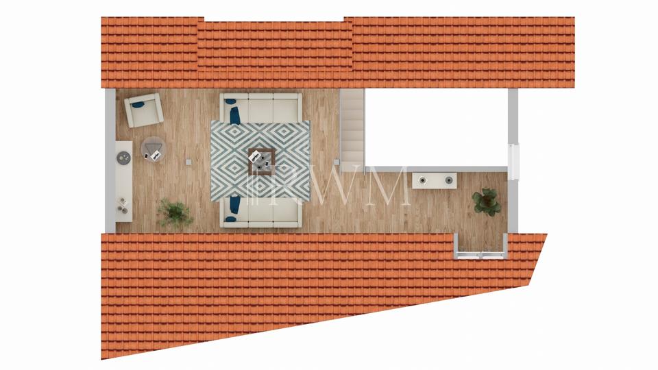 Dachgeschoßwohnung Rottenburg am Neckar - 2.5 Zimmer, 103 m&sup2;, 1.395&euro; | Angebot:26249347