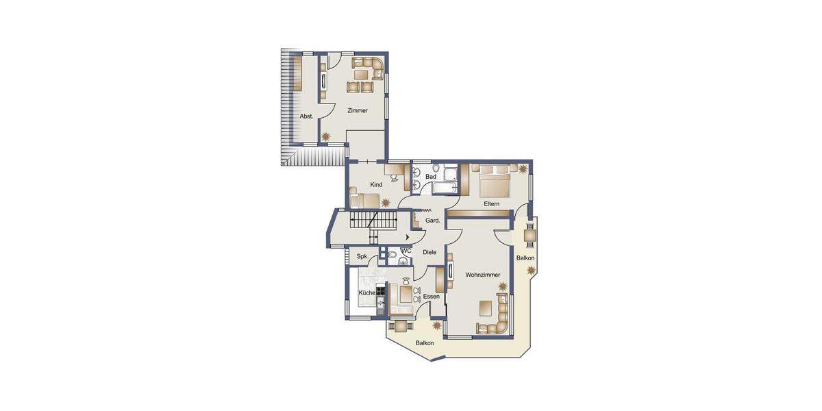 Etagenwohnung Althengstett - 5 Zimmer, 140 m&sup2;, 1.400&euro; | Angebot:24438743