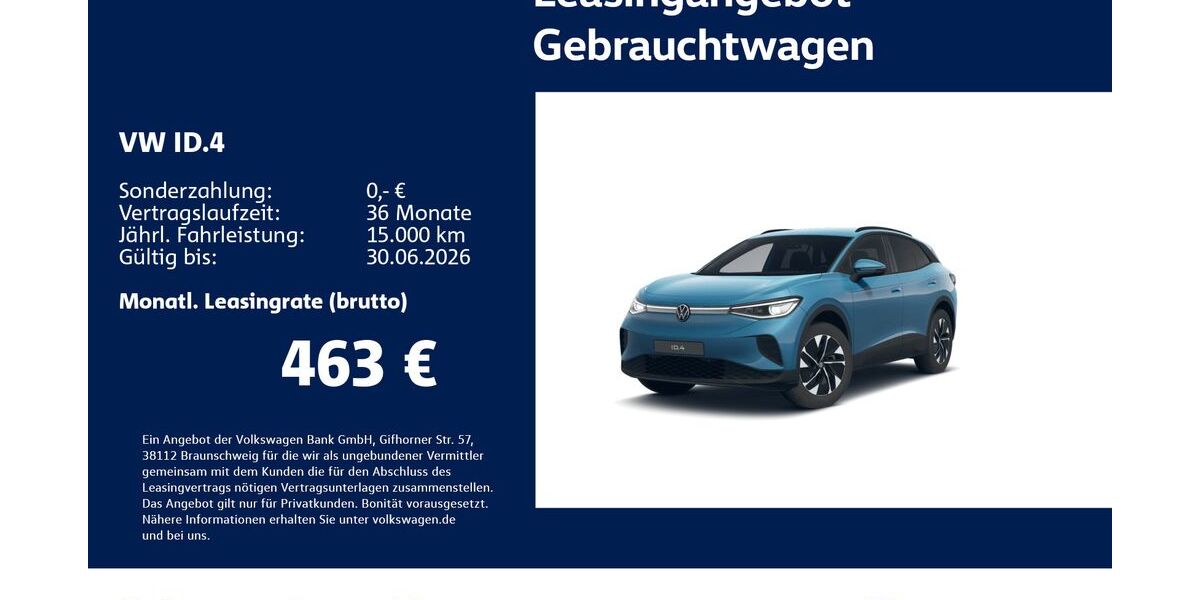 VW ID.4 19.113 km 40.430 &euro; Stuttgart-Wangen 70188