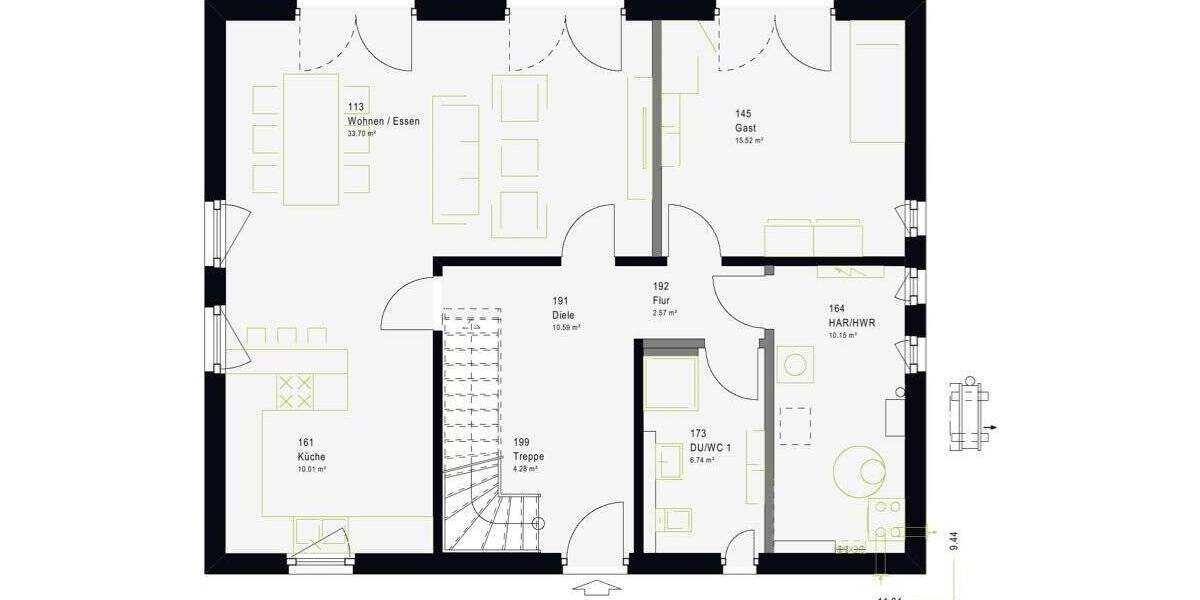 Einfamilienhaus Tübingen Unterjesingen - 6 Zimmer, 185 m&sup2;, 656.759&euro; | Angebot:26687068