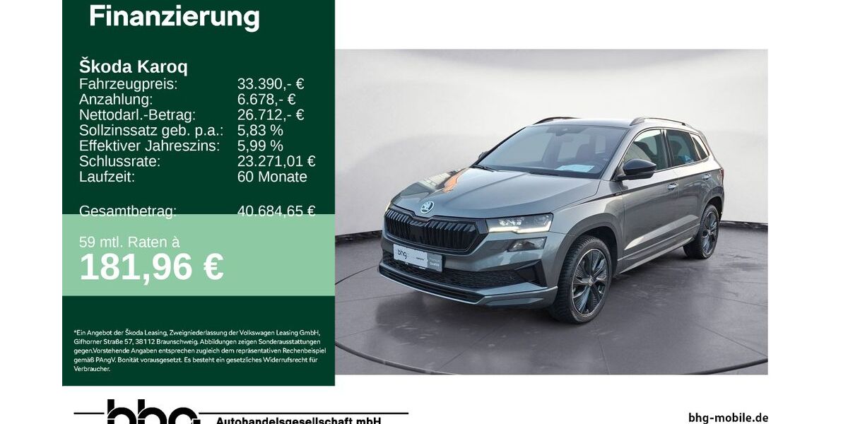 Skoda Karoq 16.552 km 32.790 &euro; Reutlingen 72770
