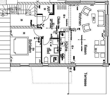 Etagenwohnung Filderstadt Plattenhardt - 2 Zimmer, 62 m&sup2;, 1.000&euro; | Angebot:26037475