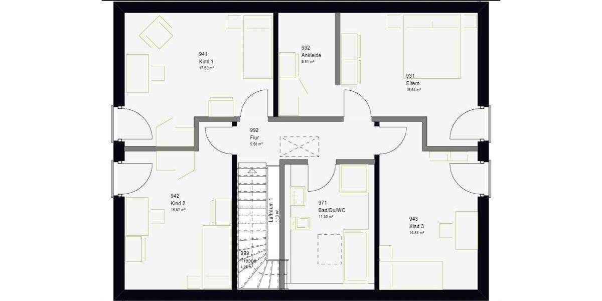 Einfamilienhaus Starzach Sulzau - 6 Zimmer, 185 m&sup2;, 443.689&euro; | Angebot:25679550
