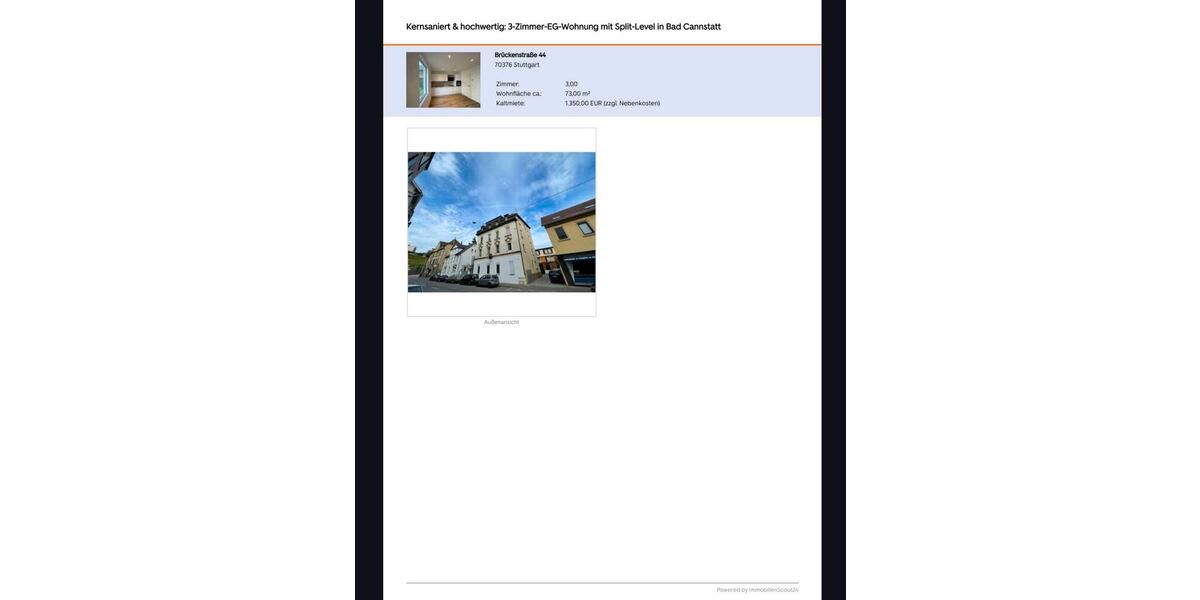 Erdgeschoßwohnung Sindelfingen Darmsheim - 3 Zimmer, 73 m&sup2;, 1.350&euro; | Angebot:25342590