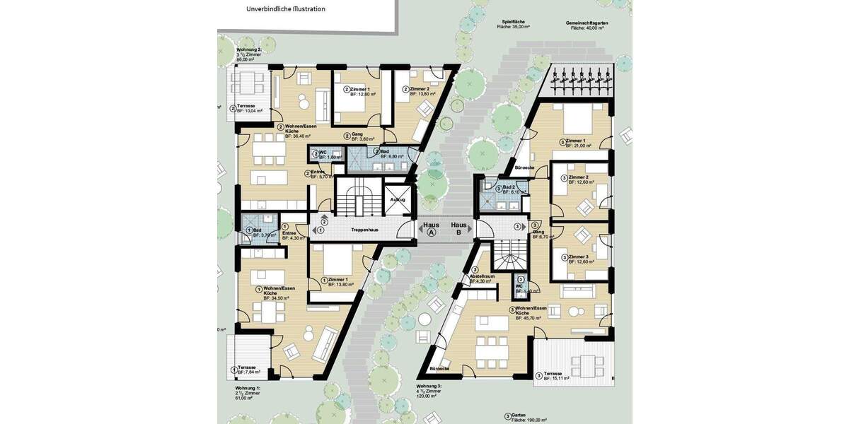 Etagenwohnung Hildrizhausen - 3 Zimmer, 85 m&sup2;, 498.800&euro; | Angebot:25704253