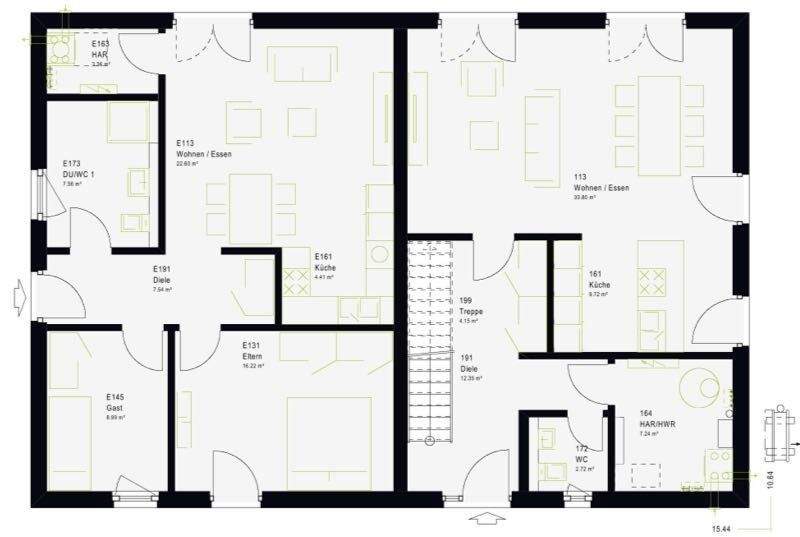 Mehrfamilienhaus, Wohnhaus Ebhausen - 8 Zimmer, 264 m&sup2;, 863.549&euro; | Angebot:25733667