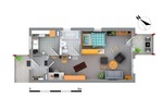Vermietete 1-Zimmer Wohnung mit Balkon, Einbauküche und Duplexparker - 1- Gomaringen | Angebot:26234194